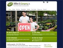 Tablet Screenshot of millionco.com